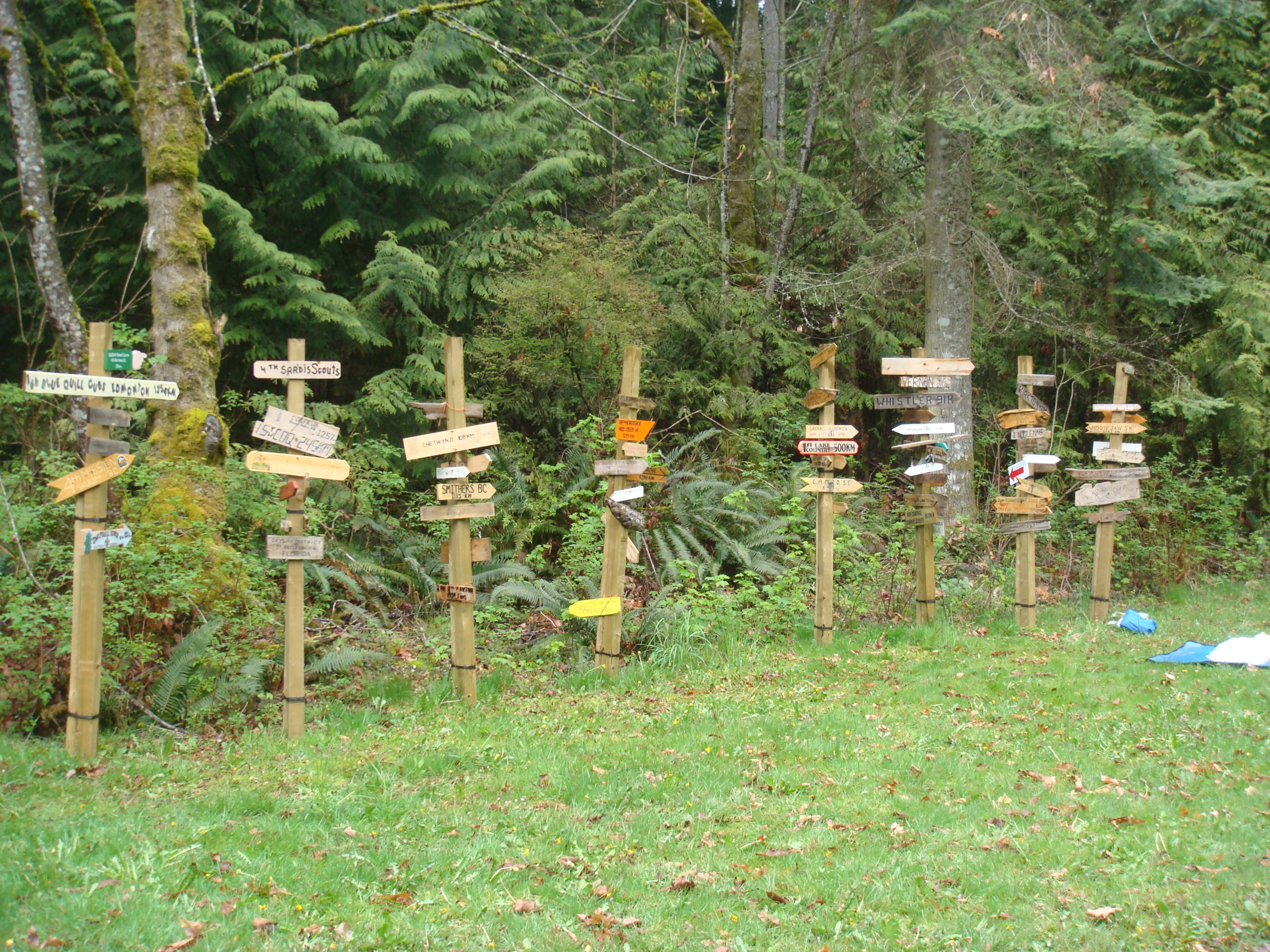 Troop signs